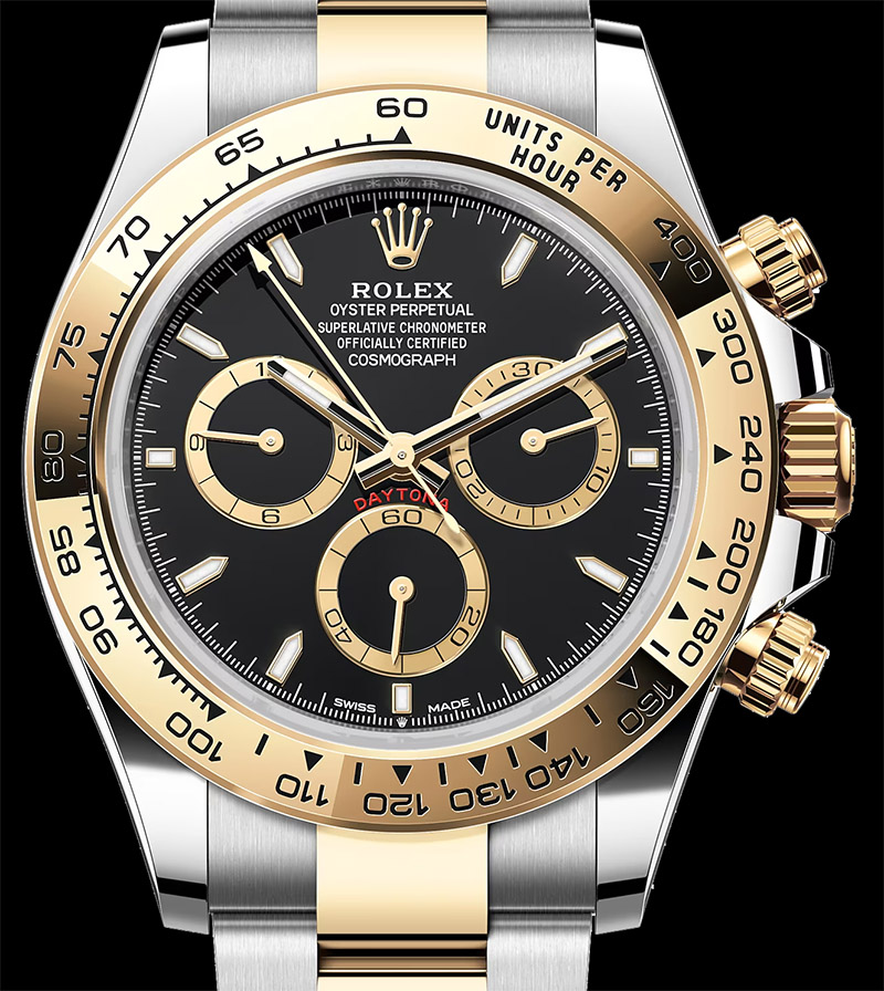 Infographics For The Upgrades Of The Suisseclones.dj 2024 Swiss Replica Daytona 2-tone Yellow Gold Super Clone Watches.