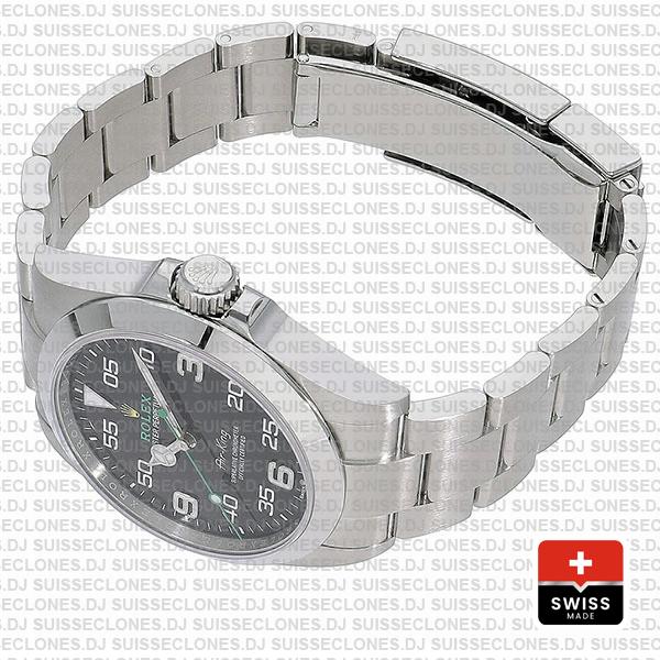 Rolex Air-king 40mm Ref: 126900 Black Dial 904l Steel Swiss Replica Superclone Watch