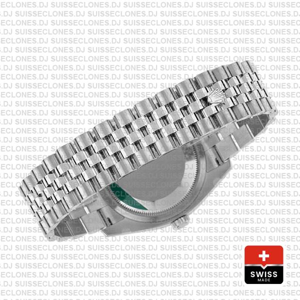 Rolex Datejust 36, 18k White Gold Blue Dial with 904L Steel Fluted Bezel & Jubilee Bracelet