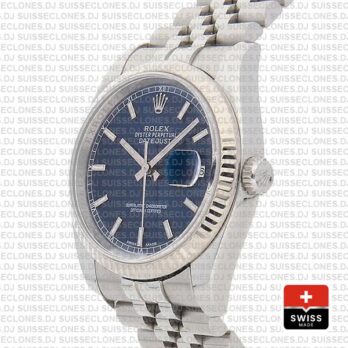 Rolex Datejust 36mm Blue Dial Jubilee Bracelet Rolex Replica Watch