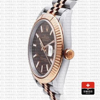 Rolex Datejust 41 Chocolate Sticks Dial Jubilee Rolex Replica