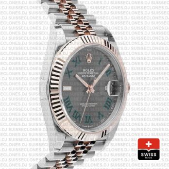 Rolex Datejust 41mm Slate Grey Dial Jubilee Two-Tone Replica Watch