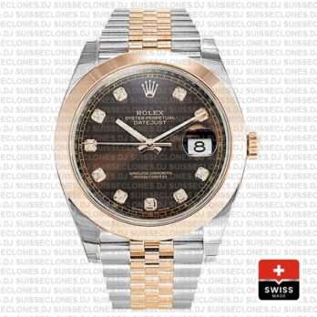 Rolex Datejust Jubilee Chocolate Dial Diamonds