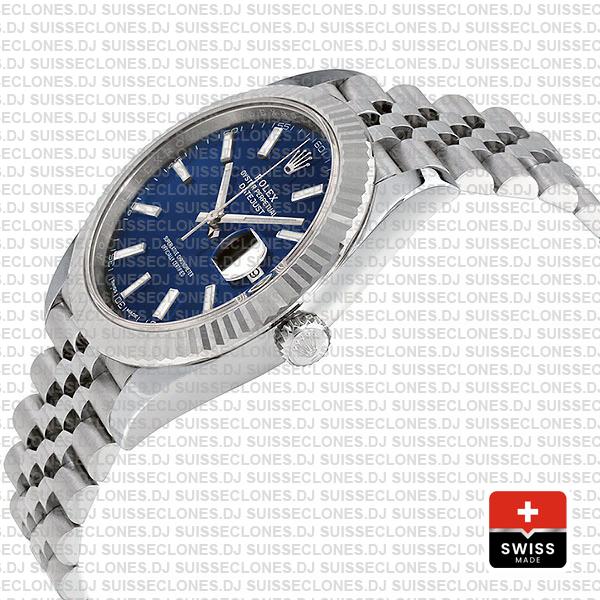 Rolex Datejust 41mm Blue Dial Jubilee Watch Replica Watch
