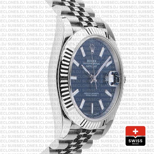 Rolex Datejust 41mm Blue Dial Jubilee Bracelet