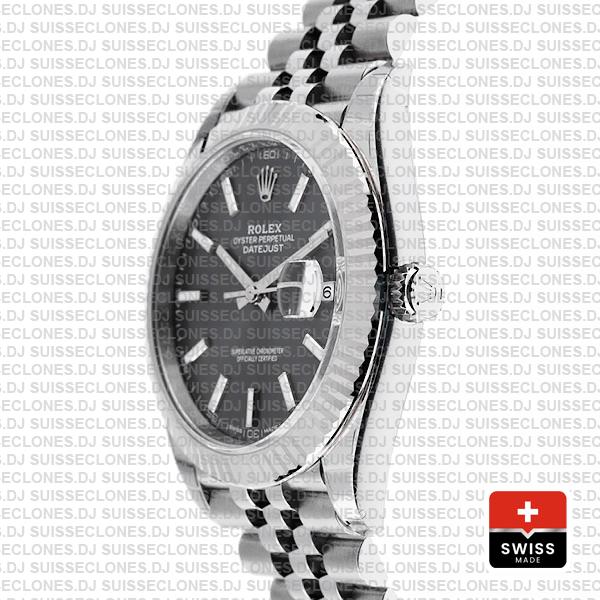 Rolex Datejust 41mm Grey Dial Steel Jubilee Swiss Replica