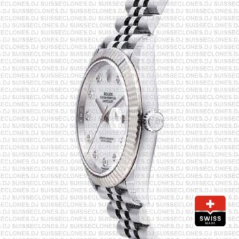 Rolex Datejust 41mm White Diamond Dial Jubilee Replica