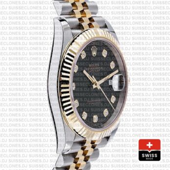 Rolex Datejust Two-Tone 18k Yellow Gold, 904L Steel Fluted Bezel