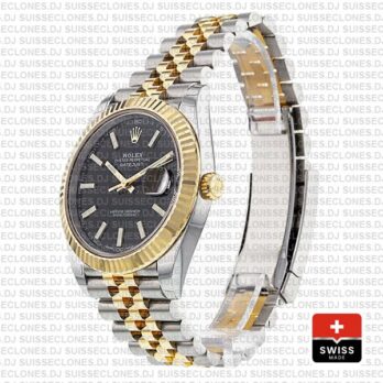 Rolex Datejust Jubilee Bracelet Two-Tone 18k Yellow Gold 904L Stainless Steel Fluted Bezel