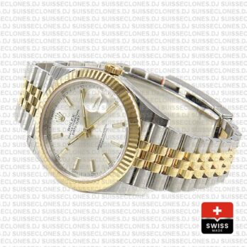 Rolex Datejust 41 Two-Tone Silver Dial Jubilee