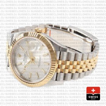 Rolex Datejust 41 Two-Tone Silver Dial Jubilee Replica