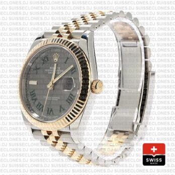 Rolex Datejust Two-Tone Jubilee Grey Dial Roman Watch