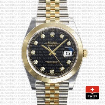 Rolex Oyster Perpetual Datejust 41 Two-Tone, Stainless Steel 18k Yellow Gold Smooth Bezel