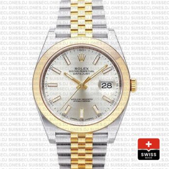 Rolex Datejust 41 Jubilee Two-Tone Silver Dial Rolex Replica