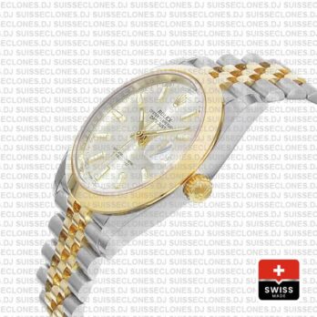 Rolex Datejust 41 Jubilee Two-Tone Stainless Steel 18k Yellow Gold Smooth Bezel