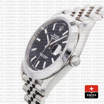Rolex Oyster Perpetual Datejust 41 Stainless Steel Black Dial