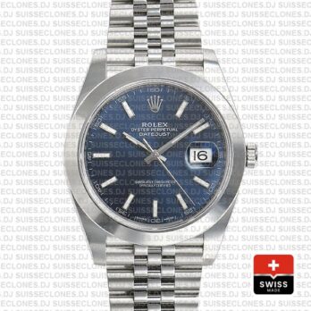 Rolex Datejust 41mm Stainless Steel Blue Dial