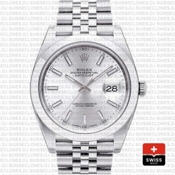 Rolex Datejust 41mm Steel Silver Dial | Rolex Replica Watch