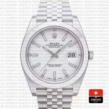 Rolex Datejust 41 904L Steel White Dial | Rolex Replica Watch