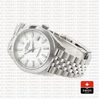 Rolex Datejust 41 904L Steel White Dial Replica