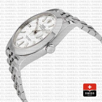 Rolex Datejust 904L Stainless Steel White Dial 41mm with Jubilee Bracelet & Smooth Bezel