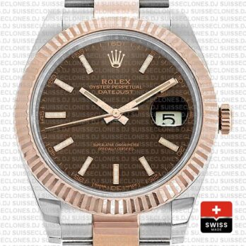 Rolex Datejust 41 Chocolate Dial Rose Gold Rolex Replica