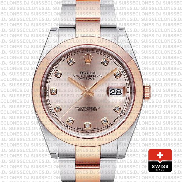 Rolex Datejust 41 Pink Diamond Dial Rose Gold | Rolex Replica