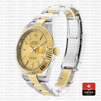 Rolex Oyster Perpetual Datejust 41, 18k Yellow Gold Two-Tone Gold Dial
