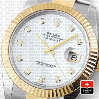 Rolex Datejust Two-Tone 18k Yellow Gold Fluted Bezel