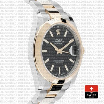 Rolex Datejust 41 Two-Tone Gold Black Dial Rolex Replica Watch