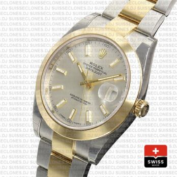 Rolex Datejust 41 Silver Dial Two-Tone Watch