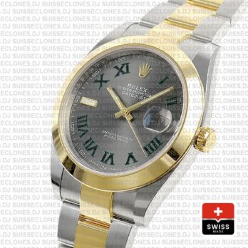 Rolex Datejust Two-Tone 41mm Slate Grey Dial Roman Watch