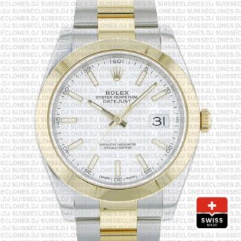 Rolex Oyster Perpetual Datejust Two-Tone 18k Yellow Gold 41mm