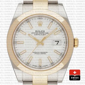 Rolex Datejust 41 Two Tone White Dial 41mm