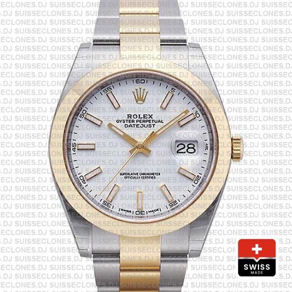 Rolex Datejust 41 Two Tone White Dial
