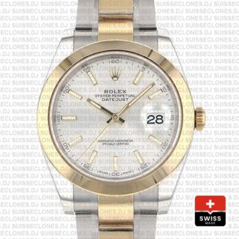Rolex Datejust 41 Two Tone White Dial | Swiss Replica Watch