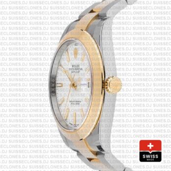 Rolex Datejust 41 Two Tone White Dial Replica Watch