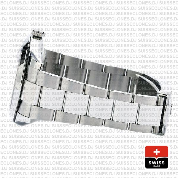 Rolex Datejust 41 Oyster Steel 18k White Gold Swiss Replica Smooth