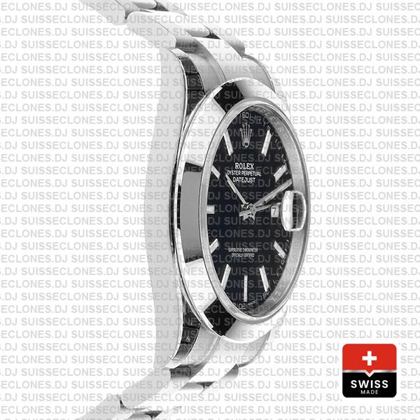 Rolex Datejust 41 Black Dial Swiss Replica Rolex Replica