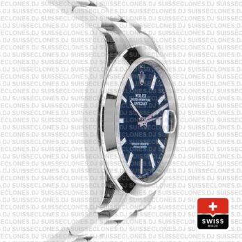 Rolex Datejust 41 Stainless Steel Blue Dial Replica Watch