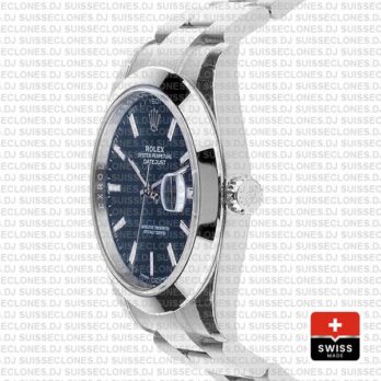 Rolex Datejust 41 Stainless Steel Blue Dial Replica