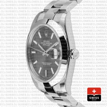 Rolex Datejust 41mm Grey Dial Oyster Replica WatchRolex Datejust 41mm Grey Dial Oyster Replica
