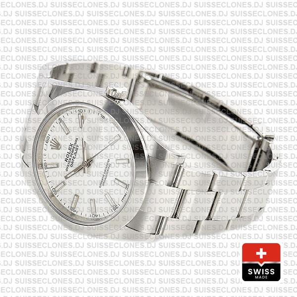 Rolex Datejust 41 904L Steel White Dial Oyster Replica