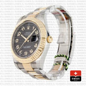 Rolex Datejust ΙΙ Two-Tone Gold Black Arabic Dial
