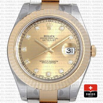 Rolex Datejust II Oyster Two-Tone 18k Yellow Gold 904L Steel