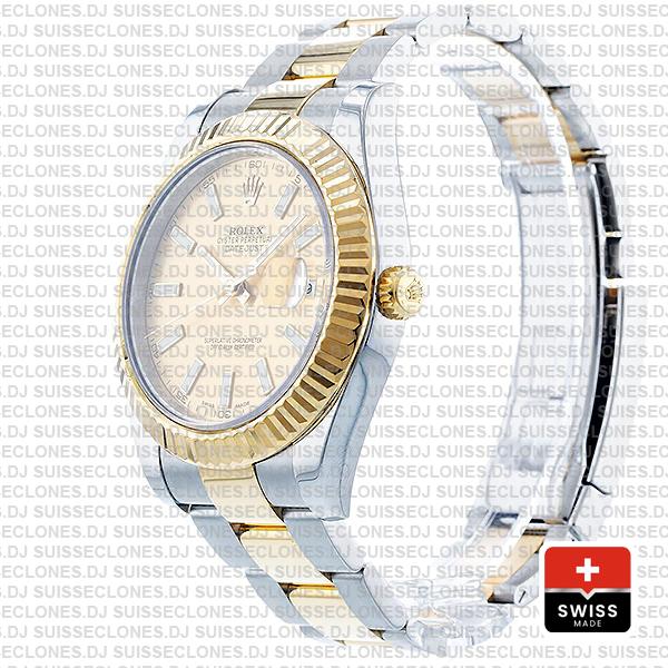 Rolex Datejust Ii 2 Tone Gold 41mm 116333 Swiss Replica