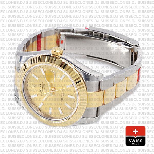 Rolex Datejust Ii 2 Tone Gold 41mm 116333 Swiss Replica
