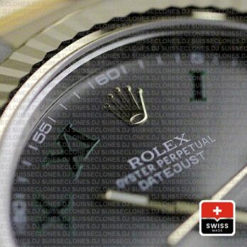 Rolex Datejust Ii 2 Tone Green Roman 41mm 116333 Swiss Replica