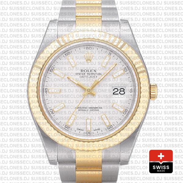 Rolex Datejust ΙΙ Two-Tone White Dial 41mm | Rolex Replica