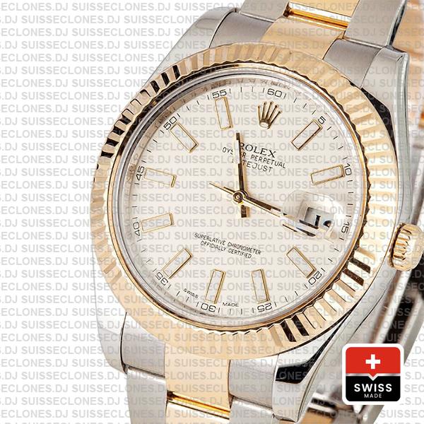 Rolex Datejust ΙΙ Two-Tone White Dial 41mm